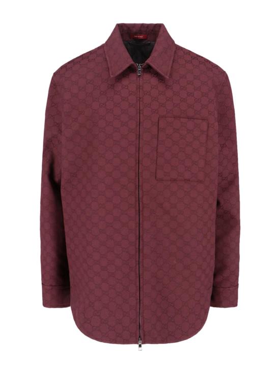  구찌 자켓 GG 슈프림 지퍼 재킷 레드