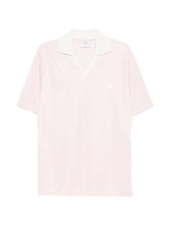 26SS 쿠레쥬 폴로 티셔츠 126JPO059JS0195 LIGHT PINK HERITAGE WHITE B218
