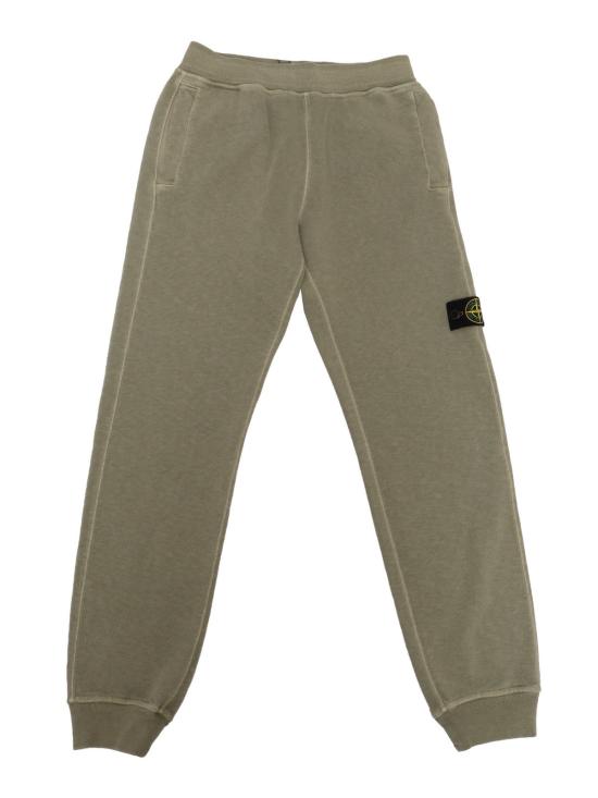  [키즈] 스톤 아일랜드 트레이닝/조거 팬츠 아동용 녹색 트레이닝 바지