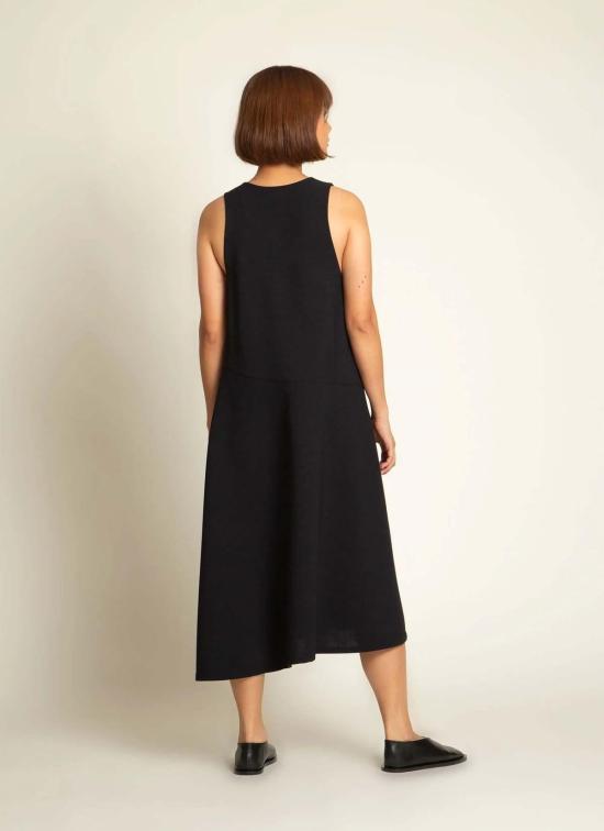  KAAREM 롱 원피스 Kaarem Diagonal Xéo A 라인 포켓 드레스 - KAAREM
