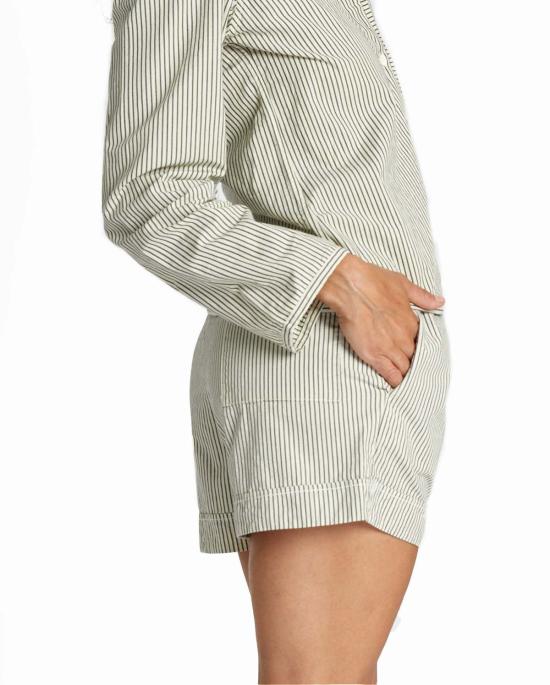  론 숏팬츠 Lwn Hawthorn Short Natural Pencil Stripe - LWN