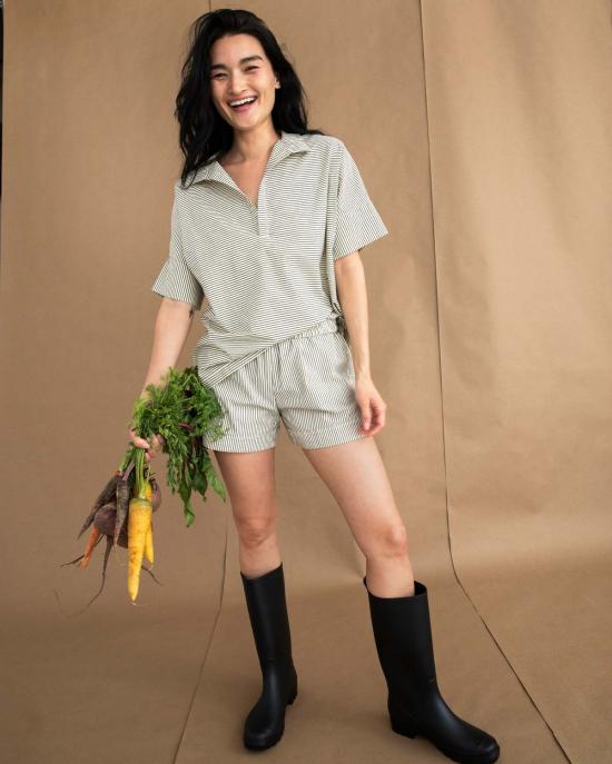  LWN 숏팬츠 Lwn Hawthorn Short Natural Pencil Stripe - OTHER BRANDS