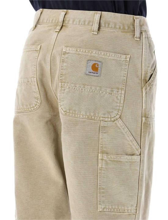  칼하트 데님 팬츠 카하트 더블 니 오가닉 캔버스  더스티 H 브라운 - CARHARTT