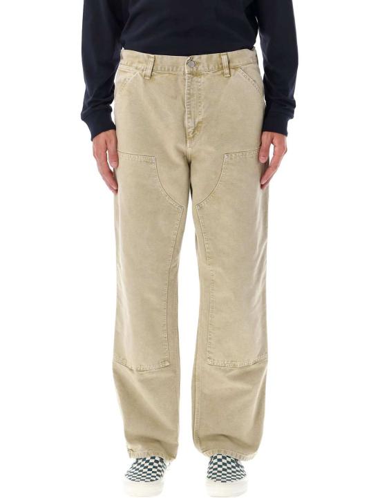  칼하트 데님 팬츠 카하트 더블 니 오가닉 캔버스  더스티 H 브라운