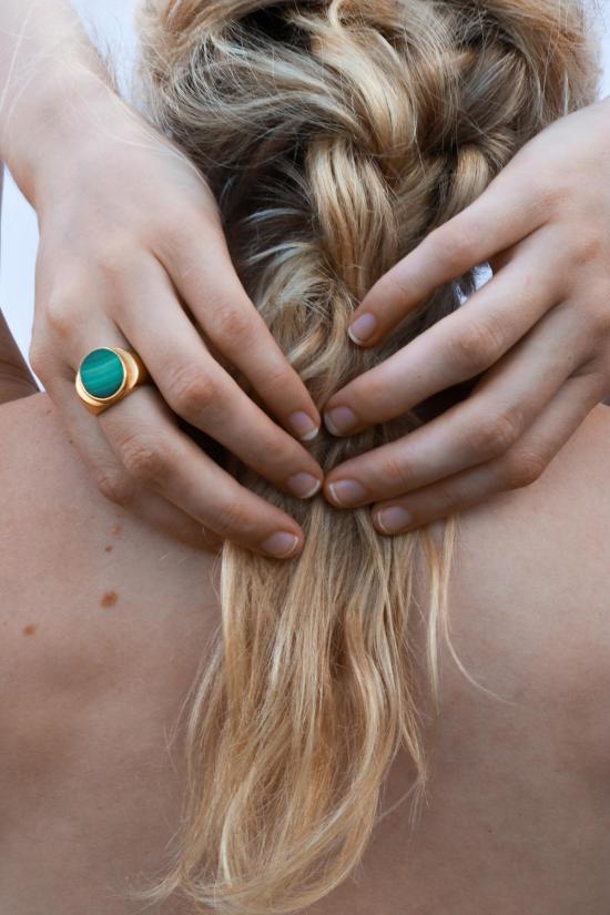  오디세이아 반지 오디세아 펄무테 말라카이트 링 - ODISSEA