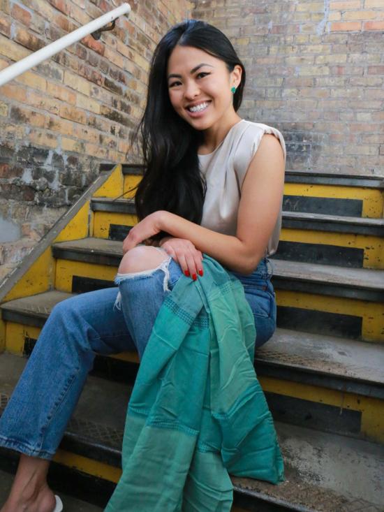  Fair Anita 머플러/스카프 페어 아니타 우븐 오션 블록 스카프 - OTHER BRANDS