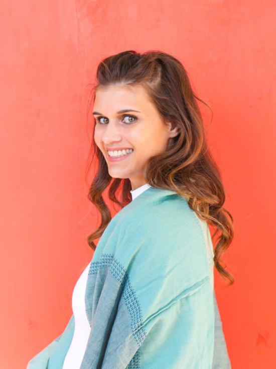  페어 아니타 머플러/스카프 우븐 오션 블록 스카프 - FAIR ANITA