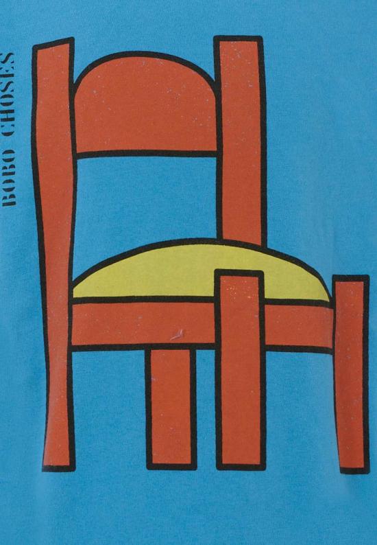  [키즈] 보보쇼즈 트레이닝 상의 키즈 보보 초스 체어 긴팔 티셔츠 라이트 블루 - BOBO CHOSES