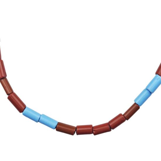  포스트 임페리얼 네크리스 예모자 목걸이 버건디/터쿼이즈 - POST IMPERIAL