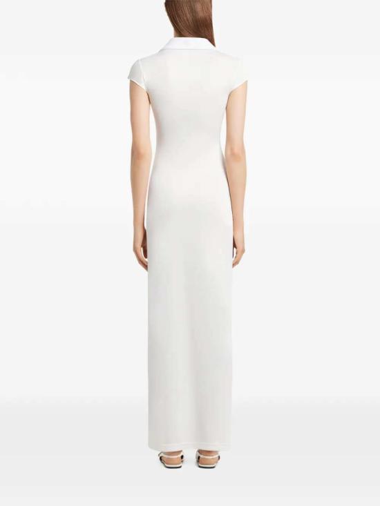 26SS 쿠레쥬 스포츠 폴로 롱 드레스 126JRO807JS0195 HERITAGE WHITE BLACK 0098 - COURREGES