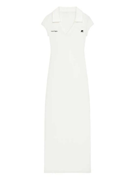 26SS 쿠레쥬 스포츠 폴로 롱 드레스 126JRO807JS0195 HERITAGE WHITE BLACK 0098