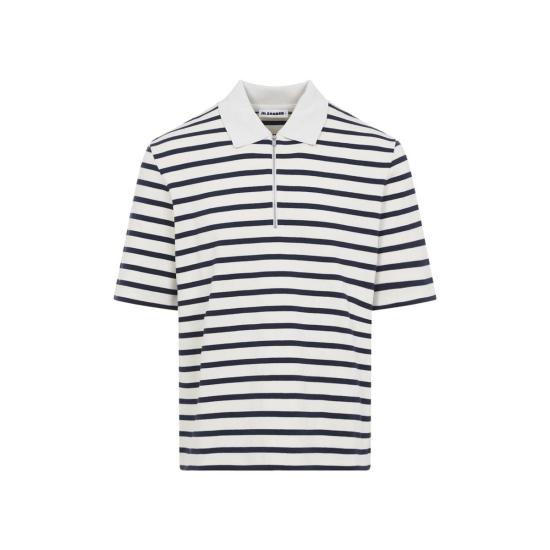  질샌더 폴로 티셔츠 질 샌더 코튼 티셔츠 마리니에르 - JIL SANDER