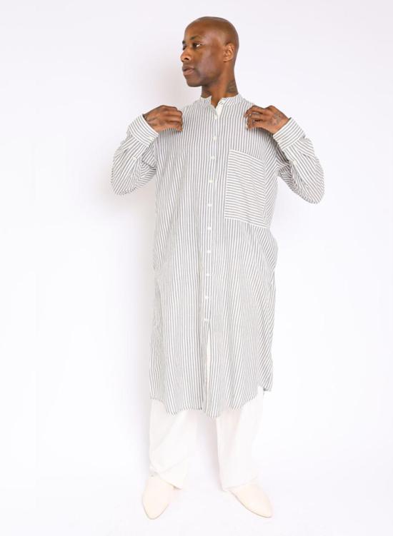  Seek Collective 튜닉 Nat 셔츠 네이비 인디고 스트라이프 - OTHER BRANDS