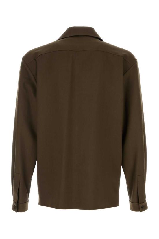  더로우 긴팔 셔츠 더 로우 칸타 셔츠 카키 - THE ROW