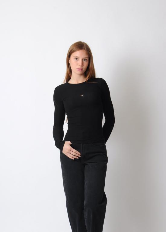  베이스레인지 긴팔 티셔츠 하트 티