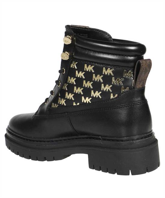  마이클 코어스 부츠 가죽 레이스업  블랙 - MICHAEL KORS
