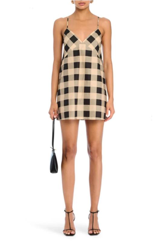  세로야 숏 원피스 Ser.O.Ya 샨티 리넨 미니 드레스 - SER.O.YA