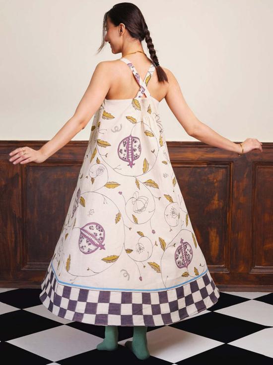  이키비 롱 원피스 보태니컬스 맥시 드레스 - IKKIVI