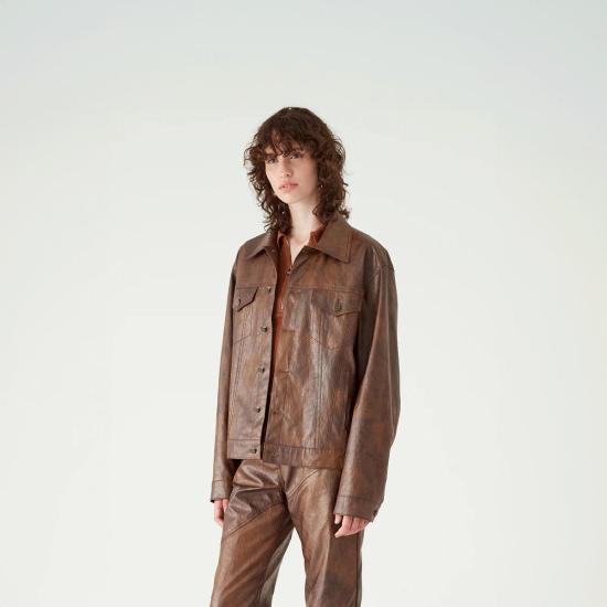  레지나표 가죽 자켓 레지나 표 테오 재킷 - REJINA PYO