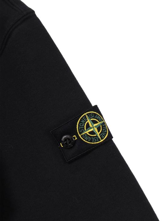  [키즈] 스톤 아일랜드 풀오버 키즈  스웨트셔츠 블랙 - STONE ISLAND