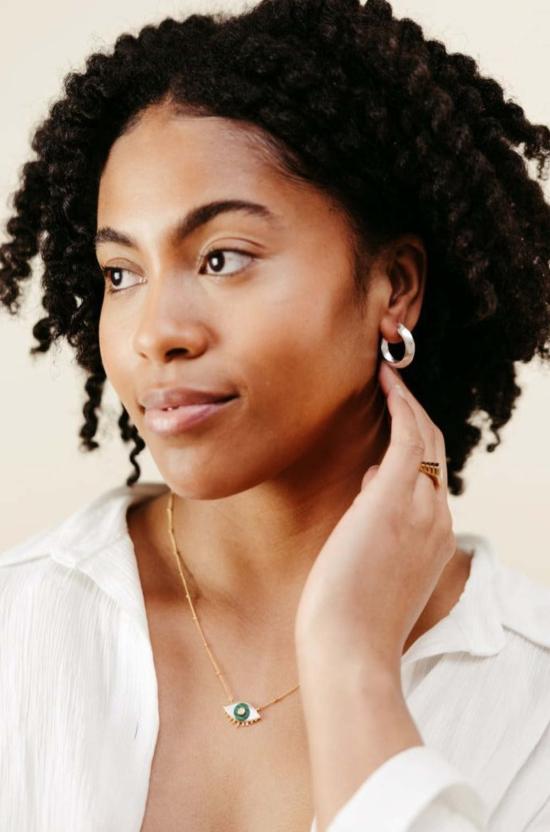  시에라 윈터 주얼리 이어링 마일 하이 후프  스털링 실버 - SIERRA WINTER JEWELRY