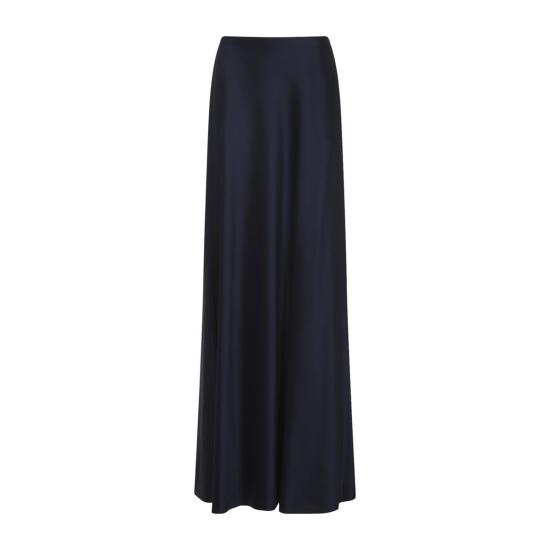  랄프 로렌 롱 스커트 마시나 맥시 A라인 스커트 아이콘 네이비 - RALPH LAUREN