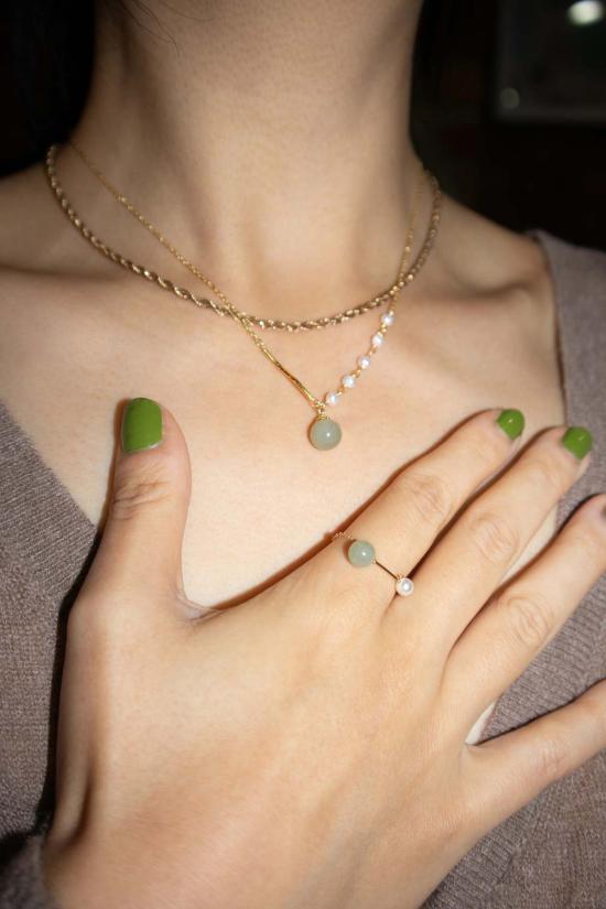  세레 목걸이/팬던트 세리 이슬라 목걸이 그린 - SEREE