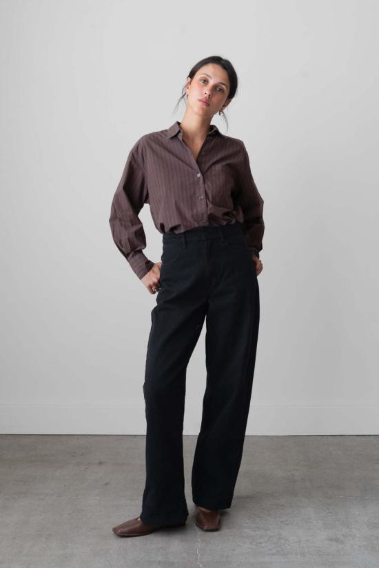  왈츠 데님 팬츠 와이드핏 진