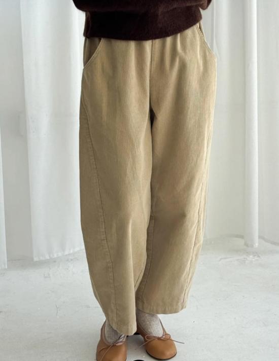  로컬 셰이드 크롭 팬츠 코듀로이 아크 팬츠 - LOCAL SHADE