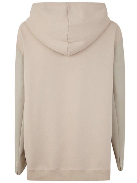  MM6 메종마르지엘라 긴팔 티셔츠 Mm6 메종 마르지엘라 로고 스웨트셔츠 베이지 스톤 - MM6 MAISON MARGIELA