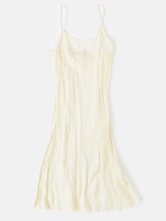  Erica Tanov 숏 원피스 에리카 타노프 그레타 실크 슬립 드레스 아이보리