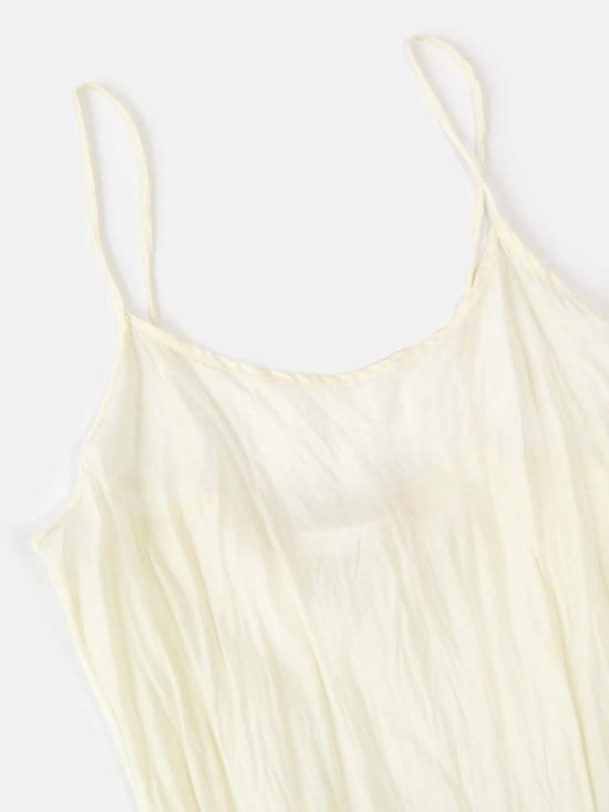  Erica Tanov 숏 원피스 에리카 타노프 그레타 실크 슬립 드레스 아이보리 - OTHER BRANDS