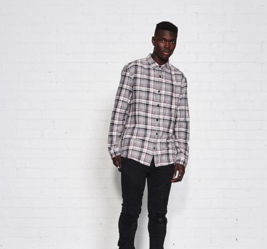  Nana Judy 긴팔 셔츠 나나 주디 센트럴  그레이 체크