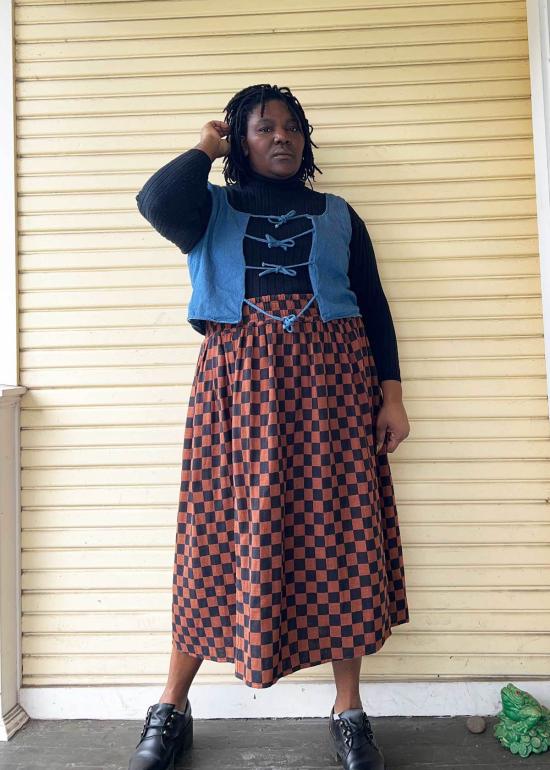  에이스 앤 지그 미디 스커트 에이스앤지그 라라  리즌