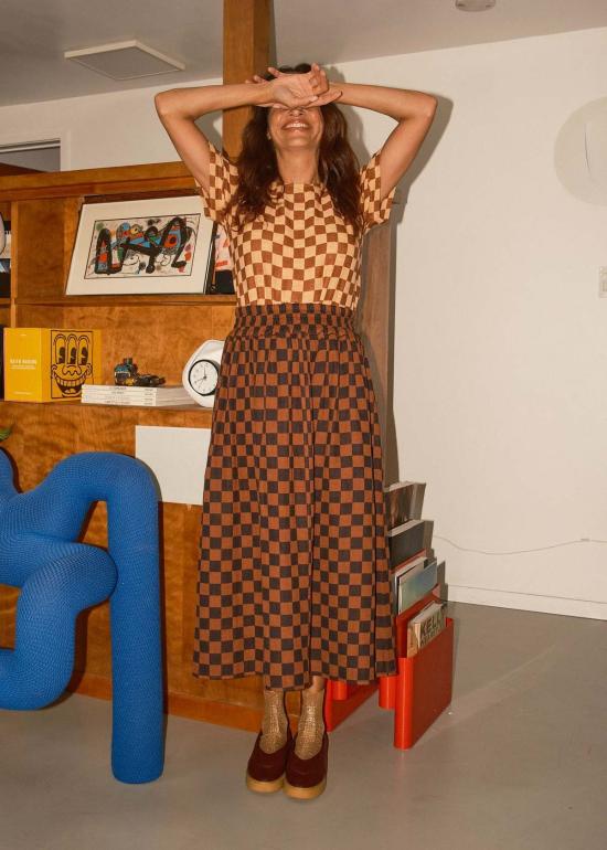  에이스 앤 지그 미디 스커트 에이스앤지그 라라  리즌 - ACE & JIG