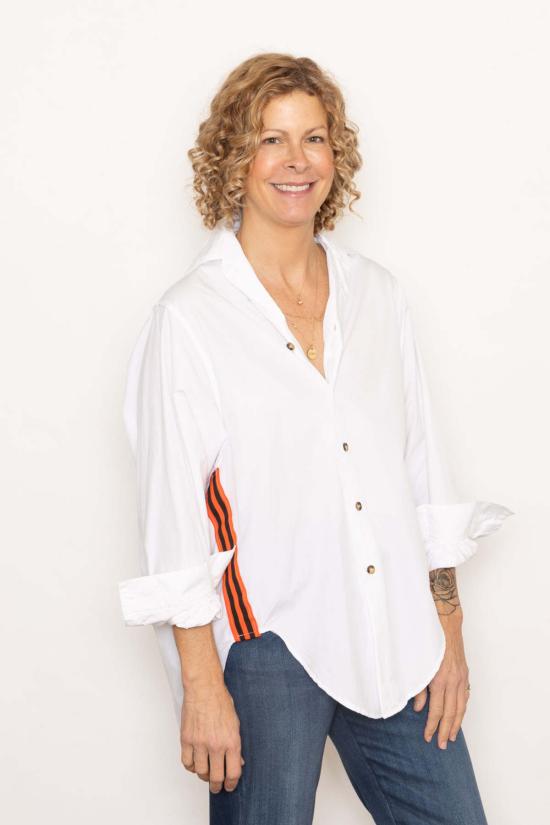  Good Company 셔츠 굿 컴퍼니 리본 파티 인 더 백 버튼다운 셔츠