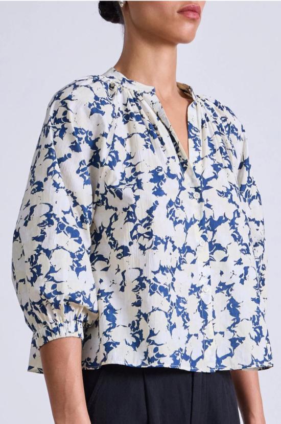  어피스 어파트 셔츠 어피스 아파트 메시나  알리나 플로럴 크림