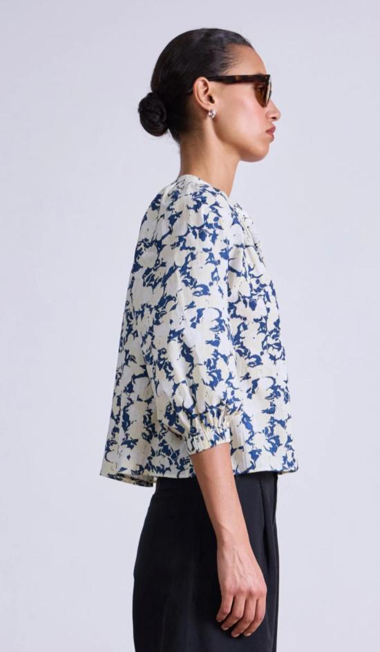  어피스 어파트 셔츠 어피스 아파트 메시나  알리나 플로럴 크림 - APIECE APART