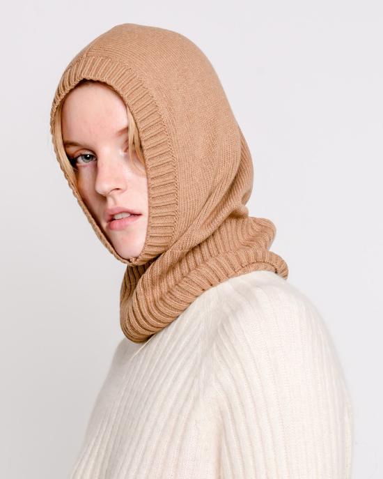  리타 모자 로우 마일리 니트 바클라바 카멜