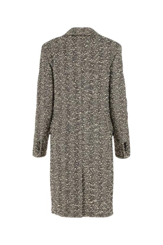  보테가베네타 코트 보테가 베네타 자수 장식 스트레치 울 블렌드 - BOTTEGA VENETA