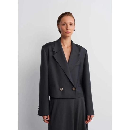  Acaria Studio 수트 자켓 아카리아 스튜디오 구루 크롭 블레이저 블랙 - OTHER BRANDS