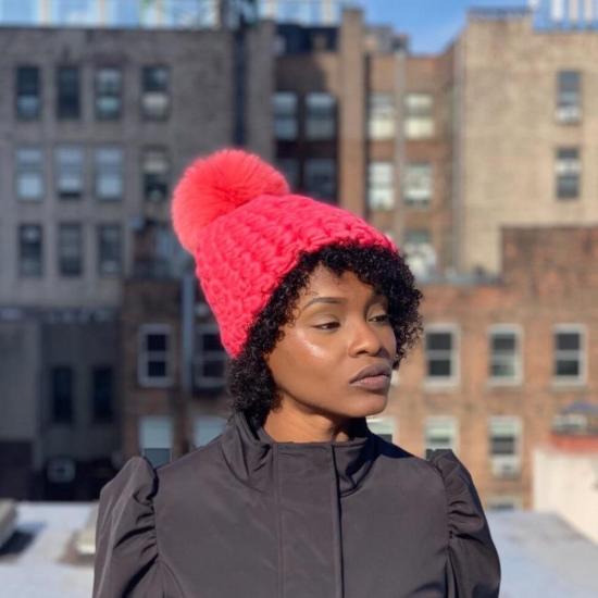  미샤램퍼트 모자 미샤 램퍼트 캔디 비니 폼스터 + 코랄 Xl 폼