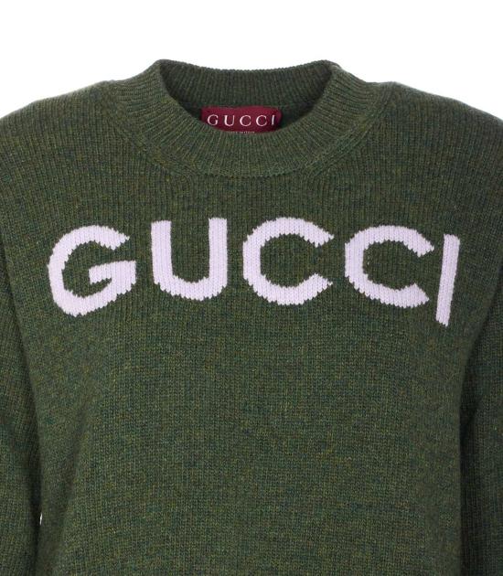  구찌 스웨터 크루넥 울  (그린) - GUCCI