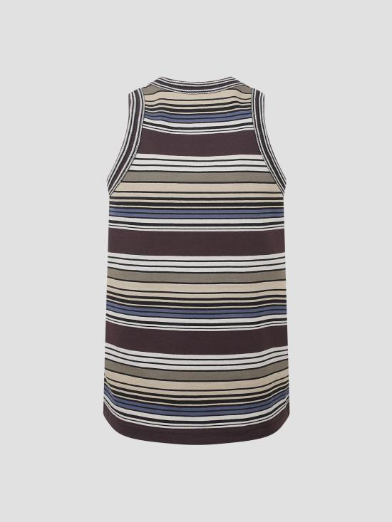 26SS 사카이 민소매 티셔츠 2608381 615 BROWN BEIGE - SACAI