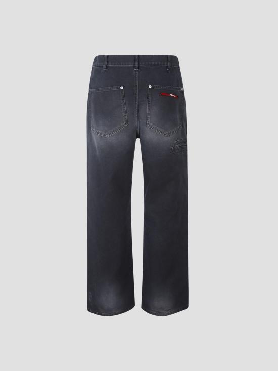 26SS 마르니 스트레이트 팬츠 PUMU0325GXUSCY63 00N99 BLACK - MARNI