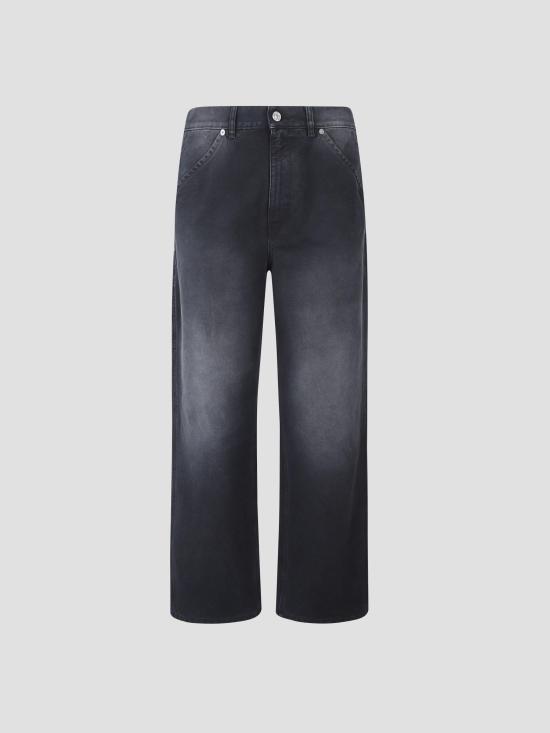 26SS 마르니 스트레이트 팬츠 PUMU0325GXUSCY63 00N99 BLACK