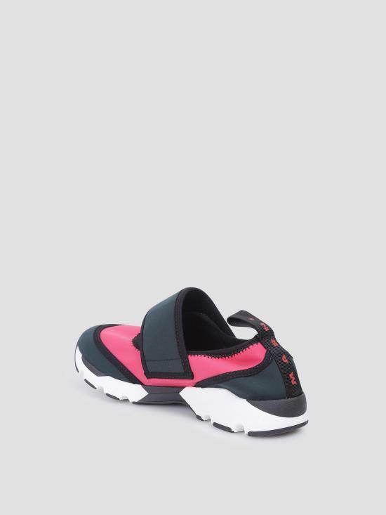 26SS 마르니 라이크라 메리 제인 스니커즈 SNZW020602P7613 ZP079 FUCHSIA GREEN - MARNI