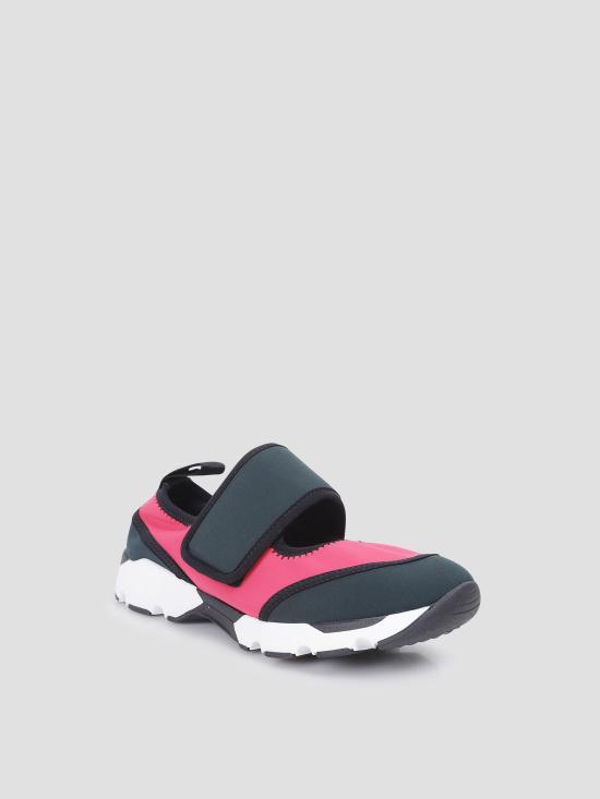 26SS 마르니 라이크라 메리 제인 스니커즈 SNZW020602P7613 ZP079 FUCHSIA GREEN - MARNI