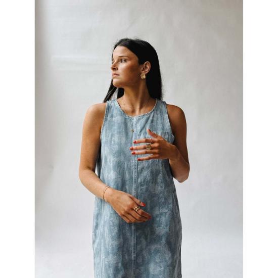  선쿠 데님 팬츠 케이시 드레스 - SUNCOO