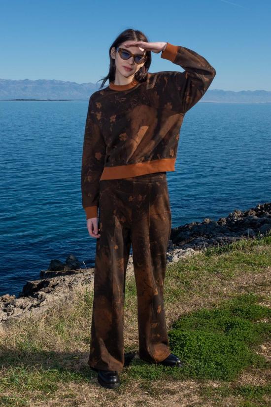  Untitled in Motion 스트레이트 팬츠 무제 In Motion Gaia Sweatpant Faskomilo/Brown - OTHER BRANDS